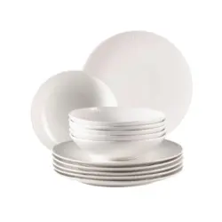 Tafelservice Daila 6 Personen Geschirr Set Weiß