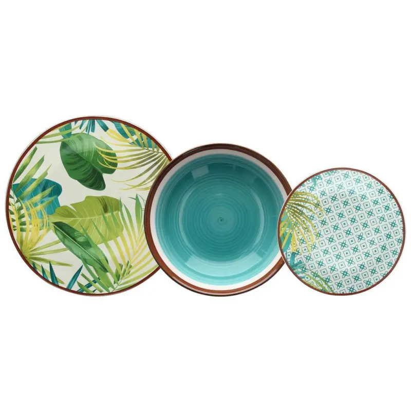 Tafelservice Madison Porzellan Multicolor 18-teilig