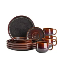 Kaffeservice Elina Uno 4 Personen Geschirr Set