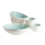 Möbelix Schüsselset Frozen Steinzeug 9--Teilig. D: 10,5-25,5 cm