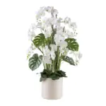 M&ouml;belix Kunstpflanze Orchideen Creme/Gr&uuml;n/Wei&szlig;, 140 cm