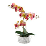 Möbelix Kunstpflanze Orchideen Gelb/Grau/Grün/Pink, 48 cm