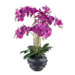 Möbelix Kunstpflanze Orchideen 70 Cm Grün/lila/schwarz/pink