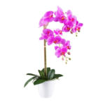 Möbelix Kunstpflanze Orchideen Grün/Weiß/Pink, 56 cm