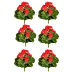 M&ouml;belix Kunstpflanze Bl&uuml;hpflanzen Rot/Gr&uuml;n, 24 cm