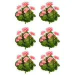 M&ouml;belix Kunstpflanze Bl&uuml;hpflanzen Rosa/Gr&uuml;n, 24 cm