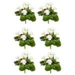 M&ouml;belix Kunstpflanze Bl&uuml;hpflanzen Wei&szlig;/Gr&uuml;n, 24 cm