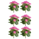 Möbelix Kunstpflanze Blühpflanzen Pink/Grün, 24 cm