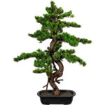 Möbelix Kunstpflanze Bonsai Braun/Grün/Schwarz, 85 cm