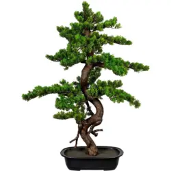 Kunstpflanze Bonsai Braun/Gr&uuml;n/Schwarz, 85 cm