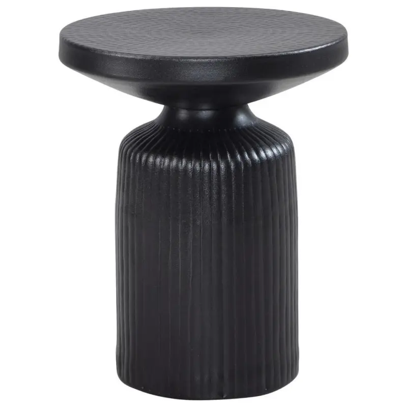 Beistelltischset Aluminium Schwarz D: 40 cm