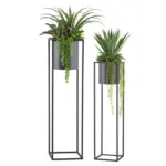 Möbelix Kunstpflanze Sukkulenten Grau/Grün/Schwarz, 105 cm