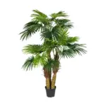 Möbelix Kunstpflanze Palmen Grün/Braun/Schwarz, 185 cm