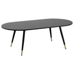 Couchtisch Marmoroptik Schwarz L: 120 cm