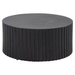 Couchtisch Eisen Schwarz, D: 67 Cm