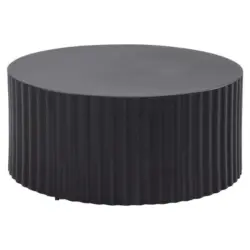 Couchtisch Eisen Schwarz, D: 67 cm
