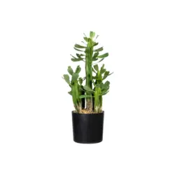 Kunstpflanze Grün/Schwarz, 40 cm