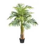 M&ouml;belix Kunstpflanze Palmen Gr&uuml;n/Braun/Schwarz, 130 cm