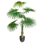 M&ouml;belix Kunstpflanze Palmen Gr&uuml;n/Schwarz, 120 cm