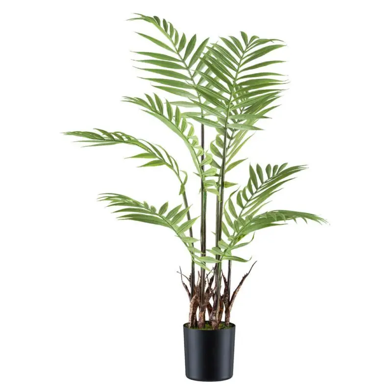 Kunstpflanze Palmen Gr&uuml;n/Braun/Schwarz, 70 cm