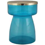 Möbelix Beistelltisch Roman 125 Blau/Goldfarben D: 36 cm