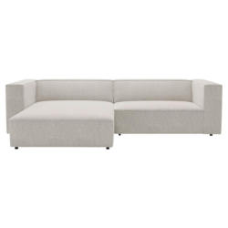 Ecksofa Arona Hellgrau 68x278 cm