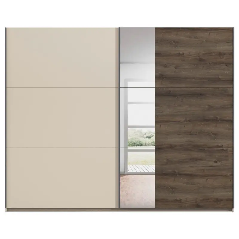 Schwebetürenschrank Sajo-Extra 218cm, Champagner