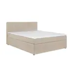 Möbelix Boxbett mit Topper 200x200 cm Carolina Sandfarben