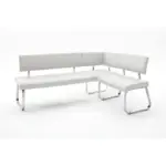 Möbelix Eckbank Arco Leder Weiß B: 200 cm