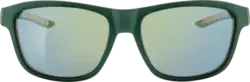 SUNDANCE Sonnenbrille Erwachsene grünes Metallic-Gestell, verspiegelte Gläser