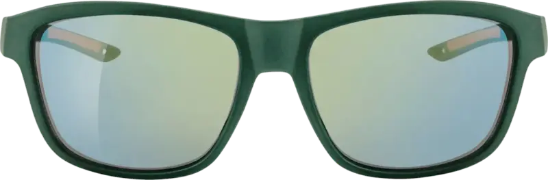 SUNDANCE Sonnenbrille Erwachsene grünes Metallic-Gestell, verspiegelte Gläser