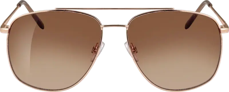 SUNDANCE Sonnenbrille Erwachsene Pilot, goldenes Gestell, hellbraun getönte Gläser