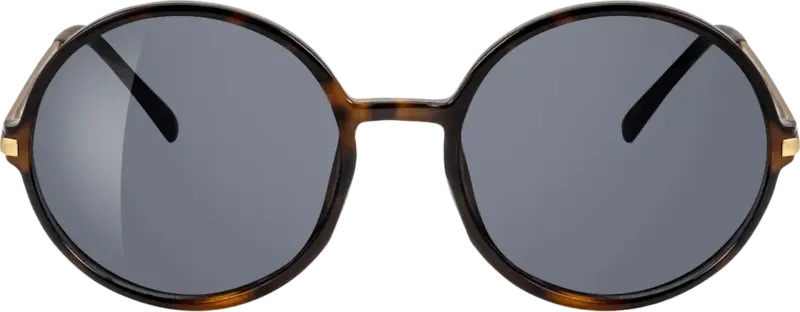 SUNDANCE Sonnenbrille braun mit goldenen B&uuml;geln