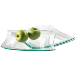 Platzteller La Musica 3-telig Glas L/b/h: 29/28/2,8 Cm