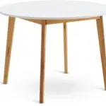 JYSK JYSK Masă JEGIND &Oslash;105 cm alb/natur