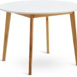 JYSK Masă JEGIND &Oslash;105 cm alb/natur