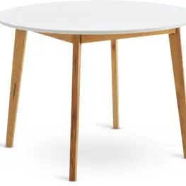 JYSK Masă JEGIND &Oslash;105 cm alb/natur