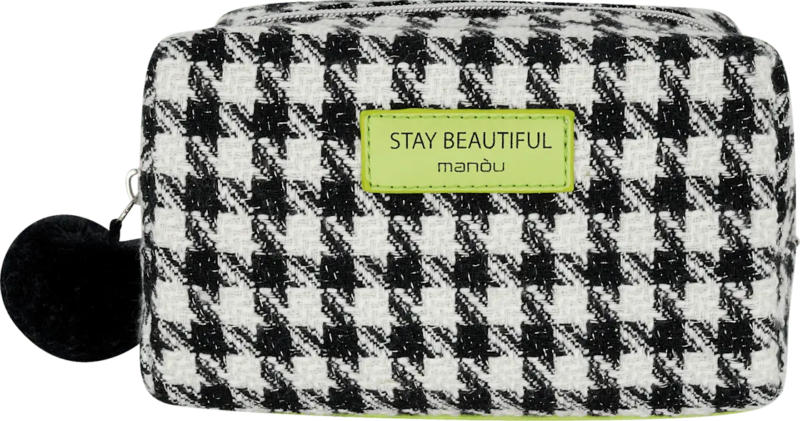 Soapland Kosmetiktasche schwarz/weiß "stay beautiful"