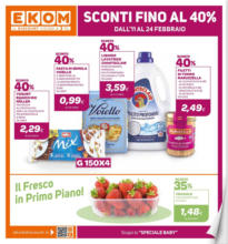 Sconti fino al 40%