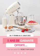 5 ANS DE GARANTIE OFFERTE...