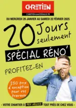Chretien Matériaux 20 JOURS SEULEMENT SPÉCIAL RÉNO' - au 22.02.2025