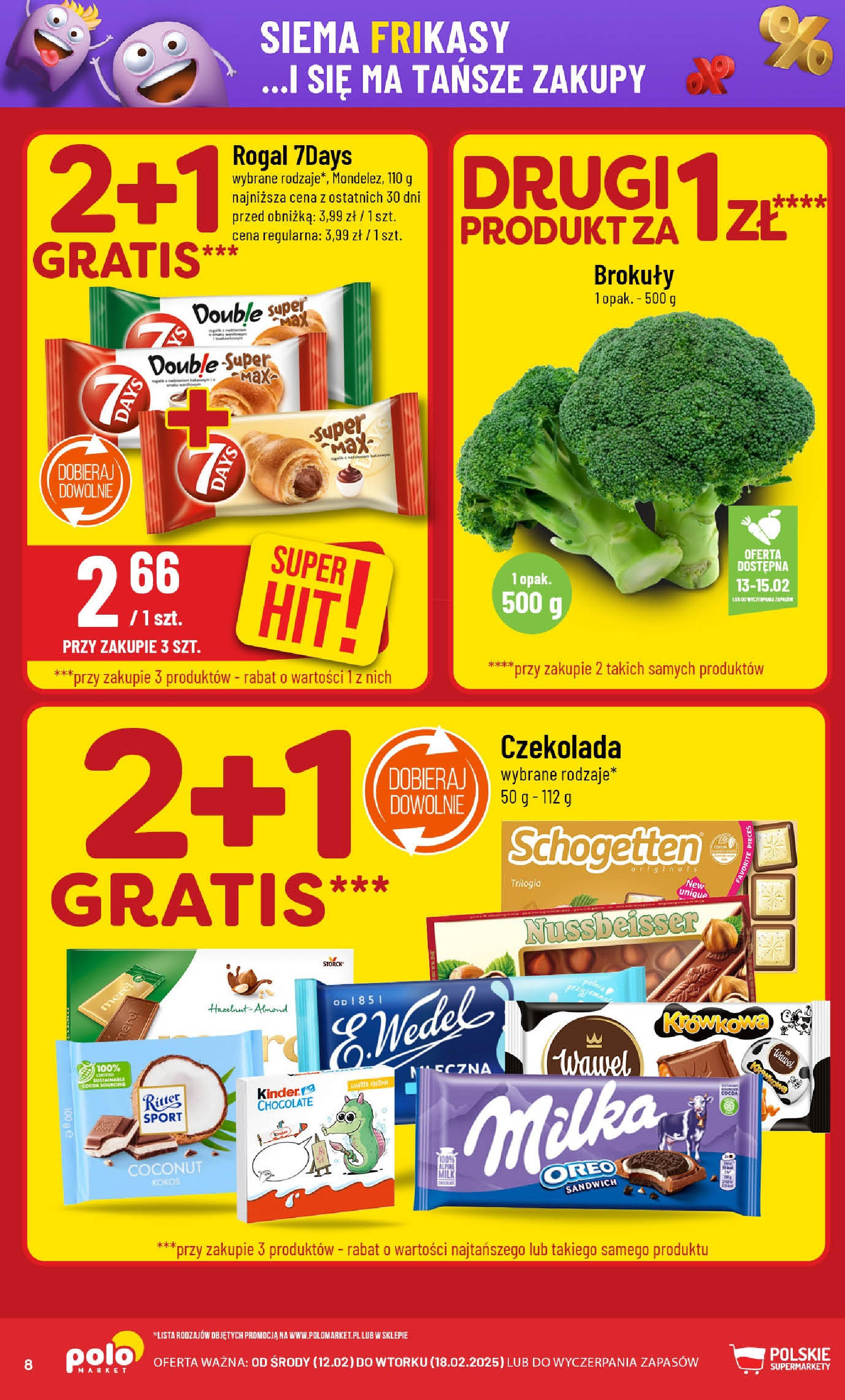 POLOmarket gazetka od jutra (12.02.2025) - Nowa PDF | Strona: 8 | Produkty: Merci, Sandwich, Czekolada