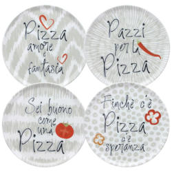 Pizzateller Porzellan Rund 4er-Set Cinzia ca. 32,5 cm