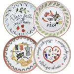 Möbelix Pizzateller Porzellan Rund 4er-Set Cinzia ca. 32,5 cm