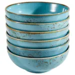 M&ouml;belix Sch&uuml;sselset Nature Collection 6-Teilig T&uuml;rkis D: 16,5 Cm