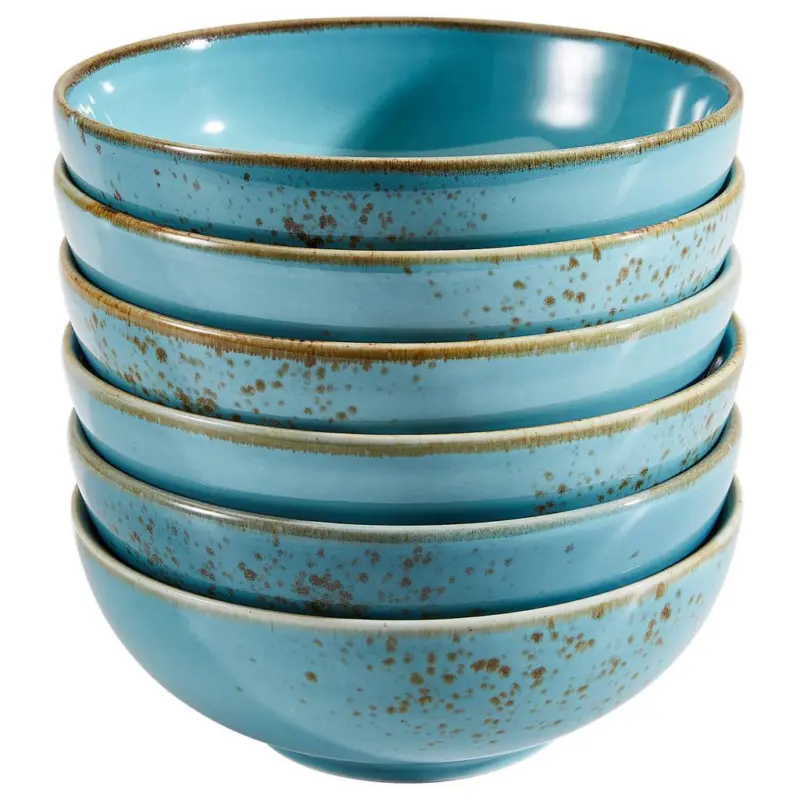 Schüsselset Nature Collection 6-Teilig Türkis D: 16,5 Cm