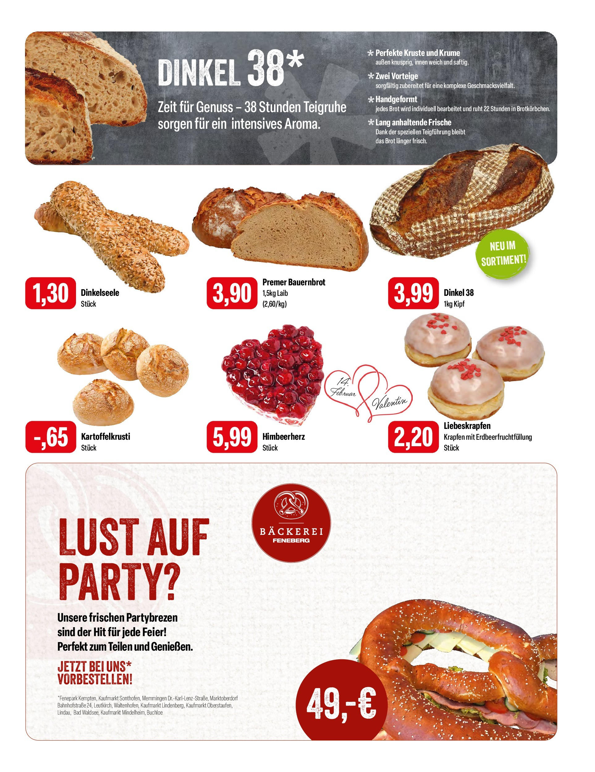 Feneberg Angebote (ab 13.02.2025) zum Blättern | Seite: 5 | Produkte: Bäckerei, Bad, Brot