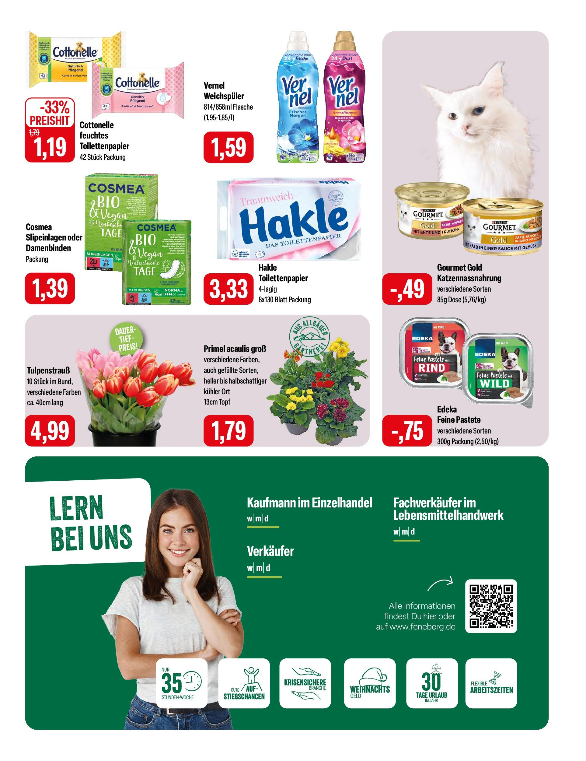 Feneberg Angebote (ab 13.02.2025) zum Blättern | Seite: 11 | Produkte: Duft, Weichspüler, Toilettenpapier, Feuchtes Toilettenpapier