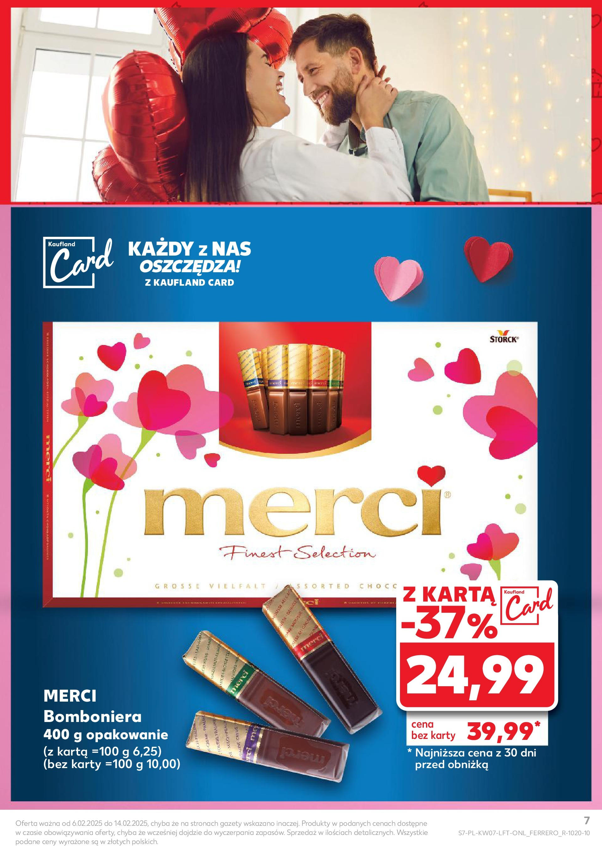 Kaufland gazetka od 13.02.2025 - od jutra PDF | Strona: 7 | Produkty: Karta, Merci