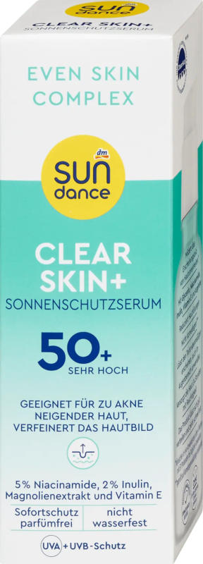 SUNDANCE Sonnenschutzserum Gesicht clear skin+ LSF 50+